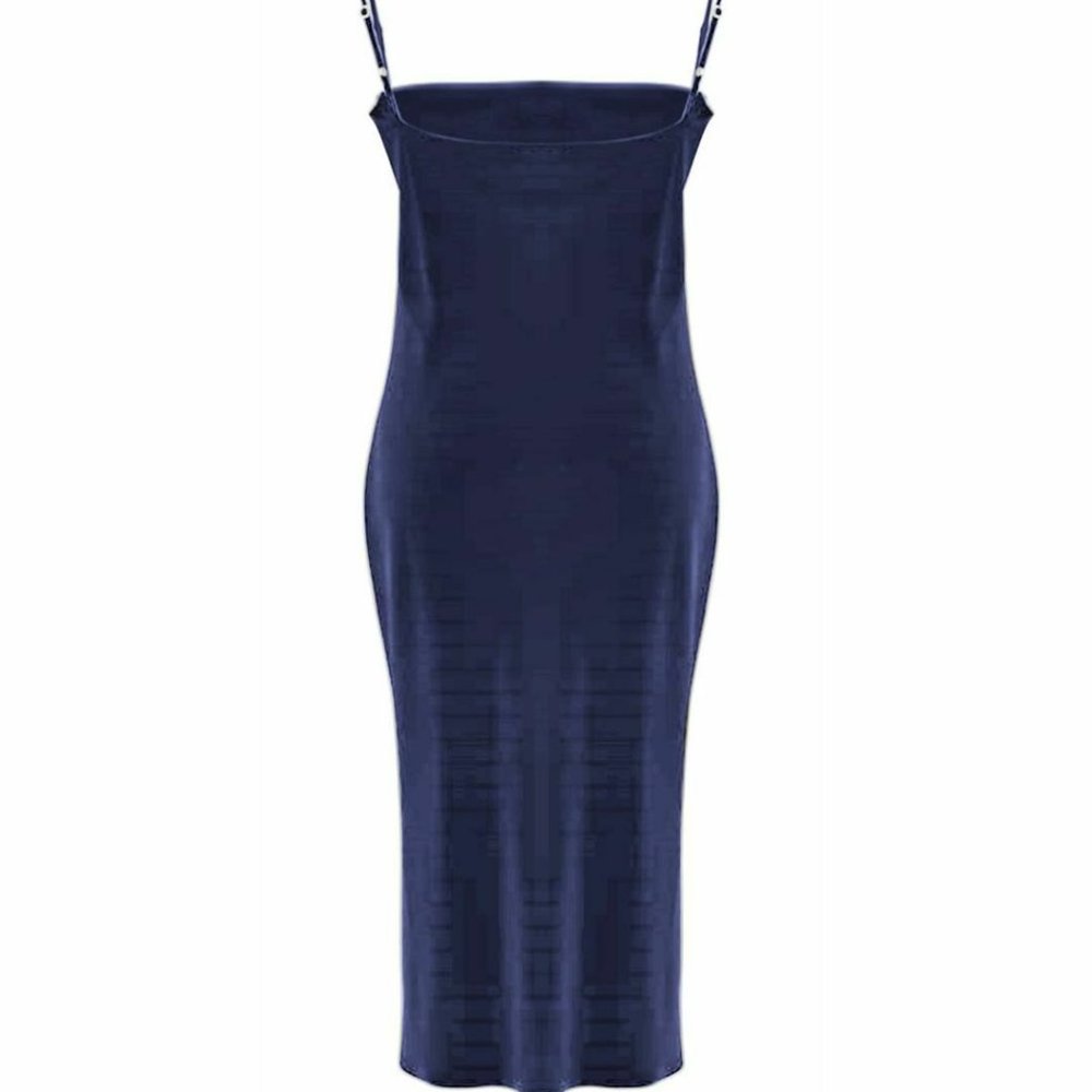 100% Charmeuse Silk Slip Dress Gown Sleepwear - Picture 2 of 4